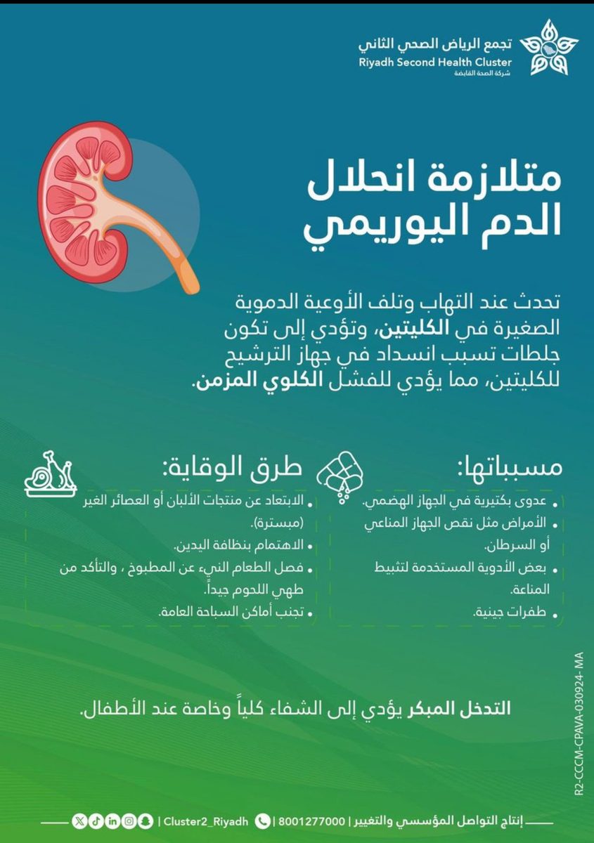 انحلال الدم اليوريمي: خطر يؤدي للفشل الكلوي