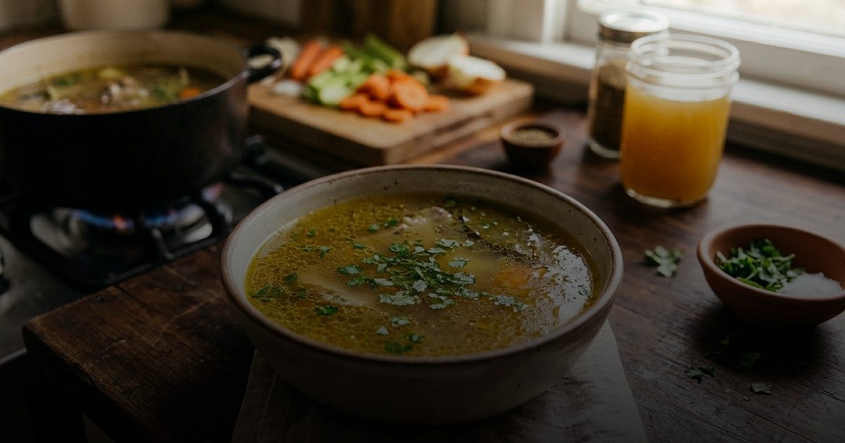 مرق العظام المطهو ببطء: كنز صحي مهمل بمطابخنا