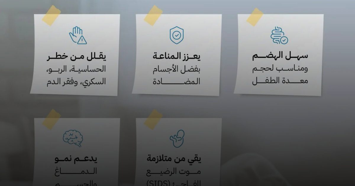 الرضاعة الطبيعية..  أفضل بداية لصحة الطفل وفوائد لا تقدر بثمن للأم