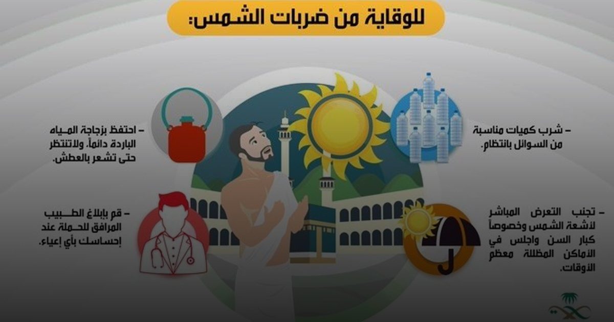 ضربات الشمس .. خطر يهدد الحجاج .. وهذه سبل الوقاية