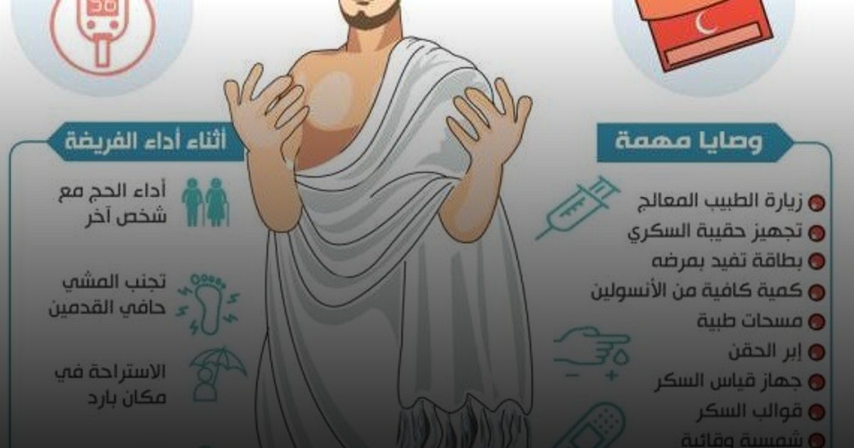 معلومة في كبسولة: حجاج السكري.. نصائح أساسية لحج آمن