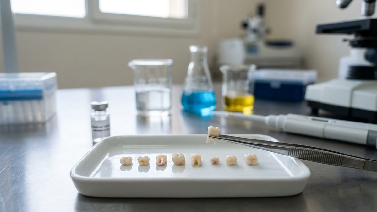 دراسة تكشف: أسنان اللبن أرشيف لصحة الطفل المستقبلية