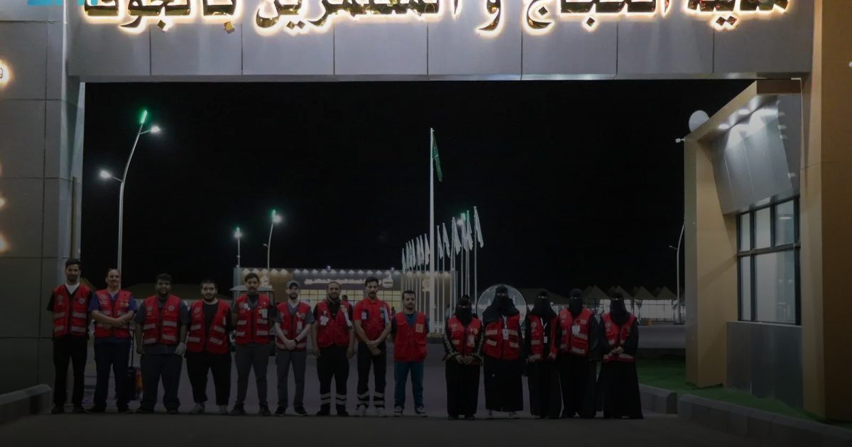 عيادات متنقلة لخدمة ضيوف الرحمن بمدينة الحجاج بالجوف