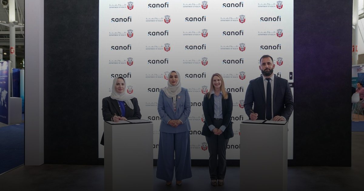 أبوظبي توقع شراكة استراتيجية مع سانوفي