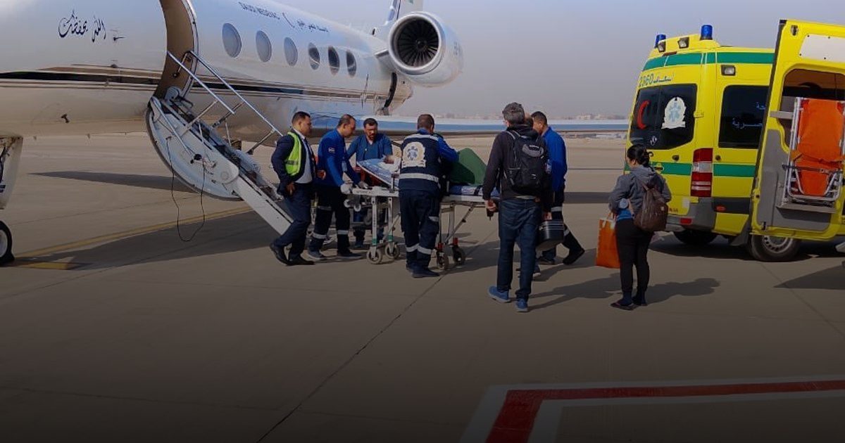 طائرة إخلاء تنقل سعوديين بحالة حرجة من القاهرة لاستكمال العلاج