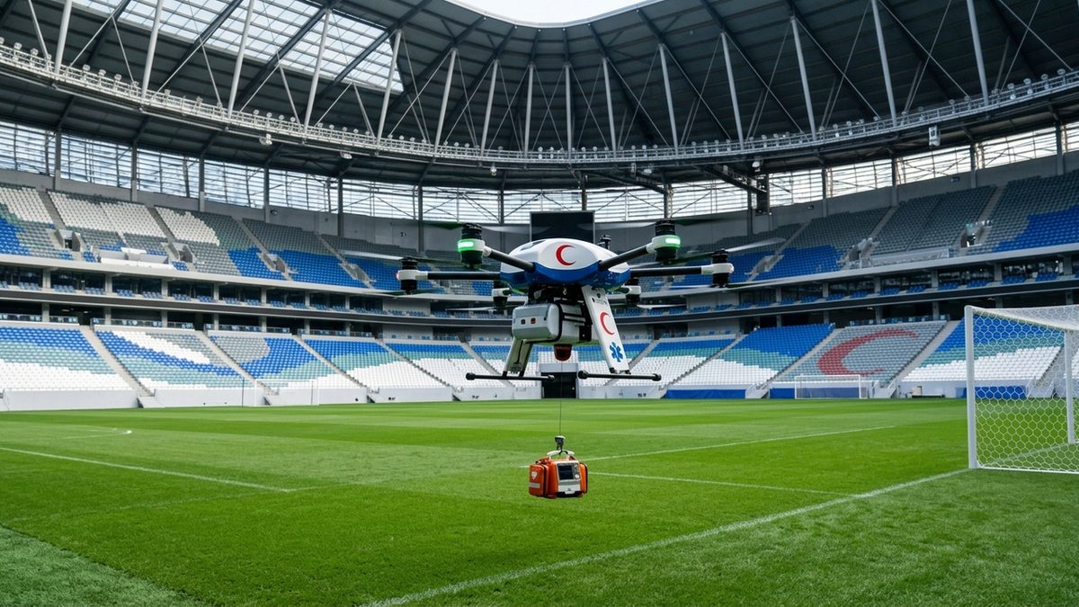 طائرات الدرون تنقذ حياة المشجعين بمونديال 2026 بأسلوب مبتكر