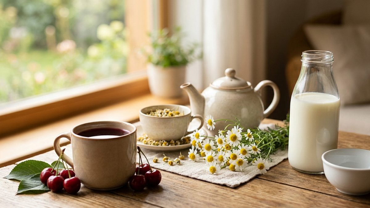 البابونج والكرز والحليب.. مشروبات طبيعية تعيد ضبط ساعة النوم وتطرد الأرق