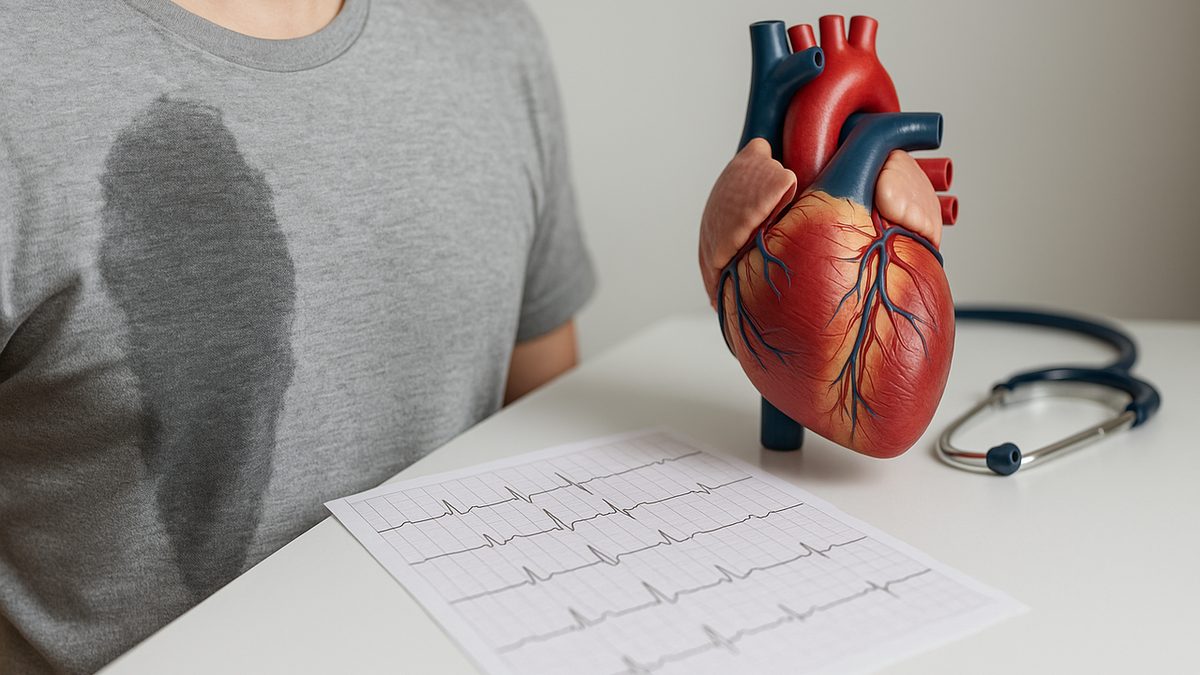 فرط التعرق أثناء الراحة.. هل يكشف أمراض القلب الخفية؟