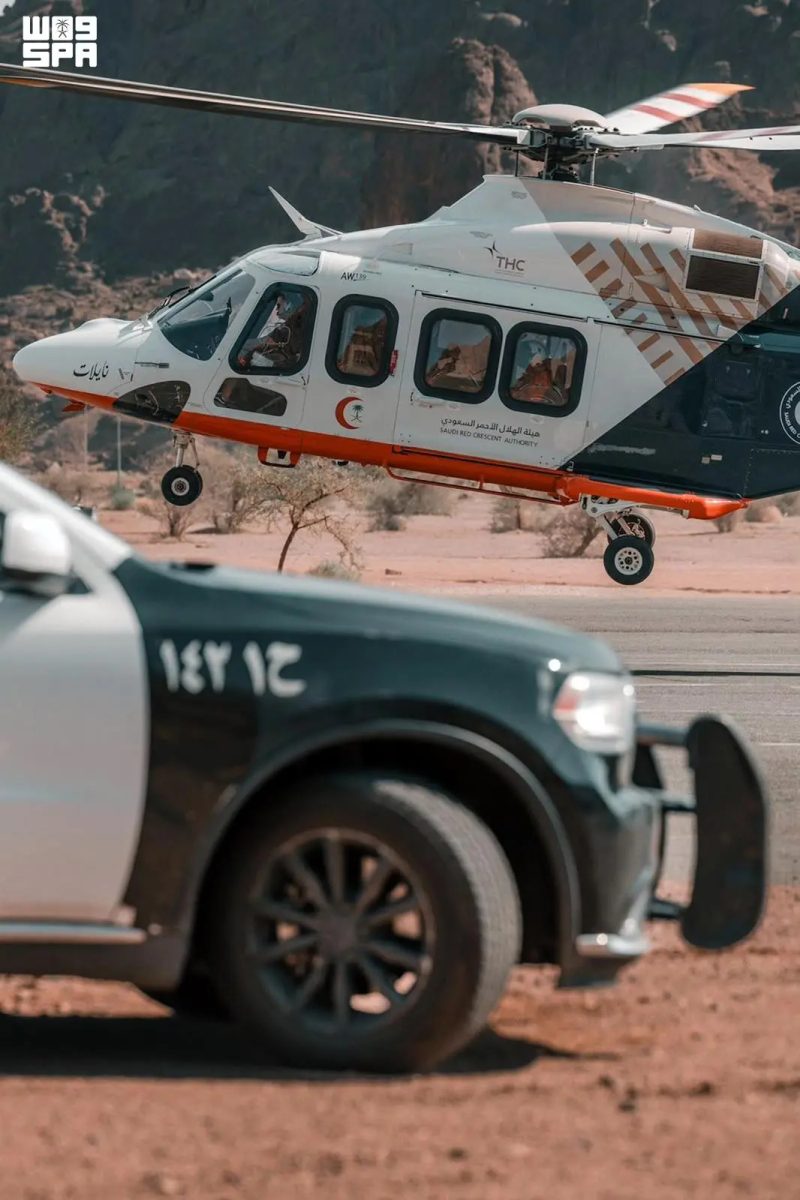 الإسعاف الجوي بحائل يستجيب لأربع حالات طارئة بنجاح
