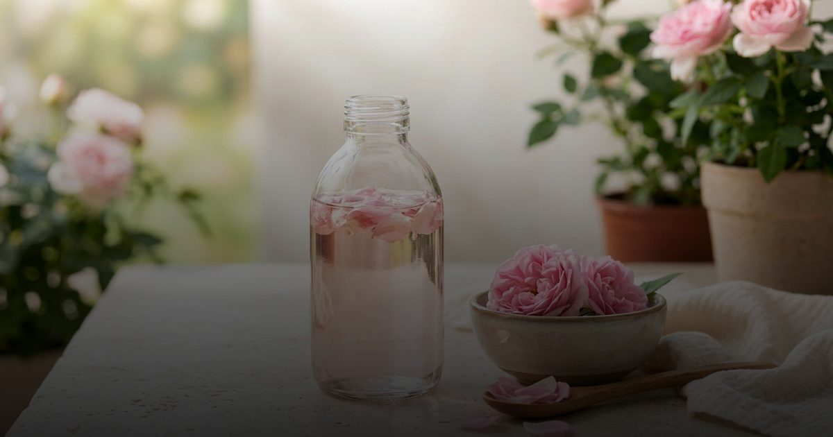 ماء الورد للعناية الطبيعية بالبشرة