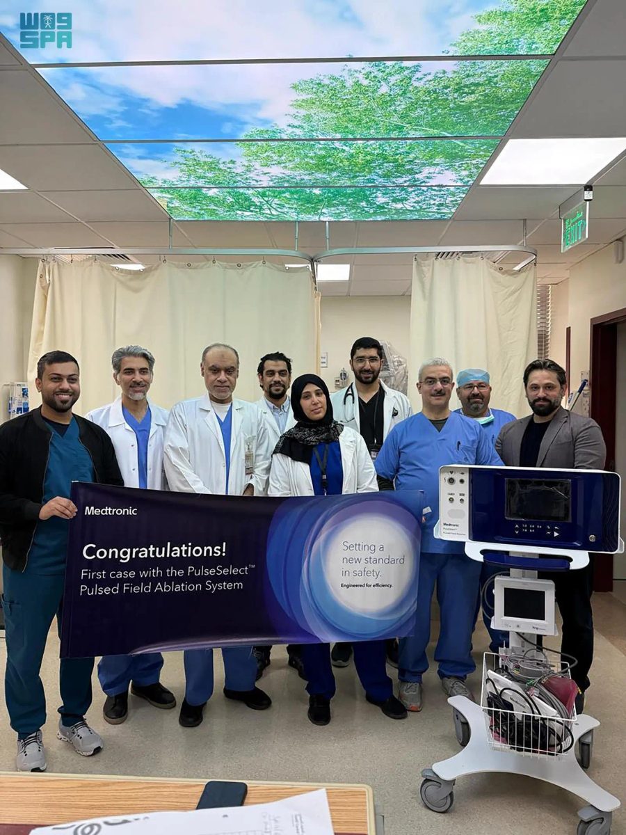أول عملية علاج رجفان أذيني في المنطقة الشرقية بمستشفى الملك فهد الجامعي