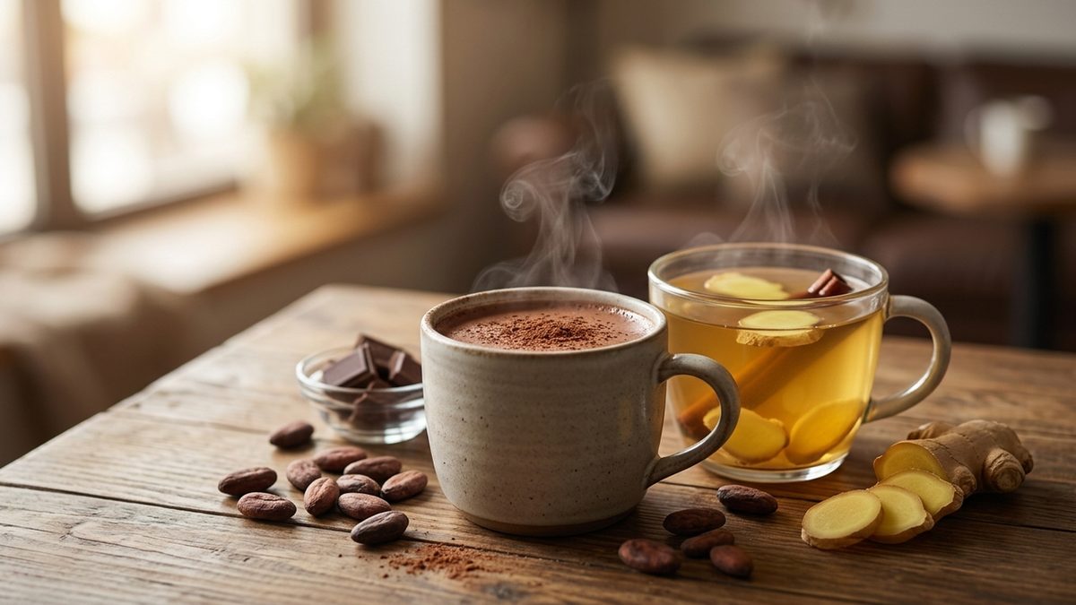 الكاكاو والزنجبيل الساخن يعززان الدورة الدموية والرغبة الجنسية للجنسين
