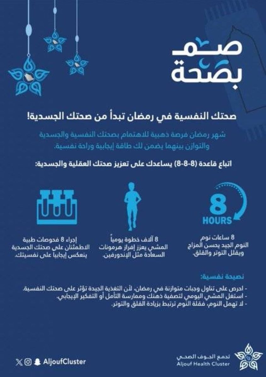 تجمع الجوف الصحي يطلق حملة "صم بصحة"