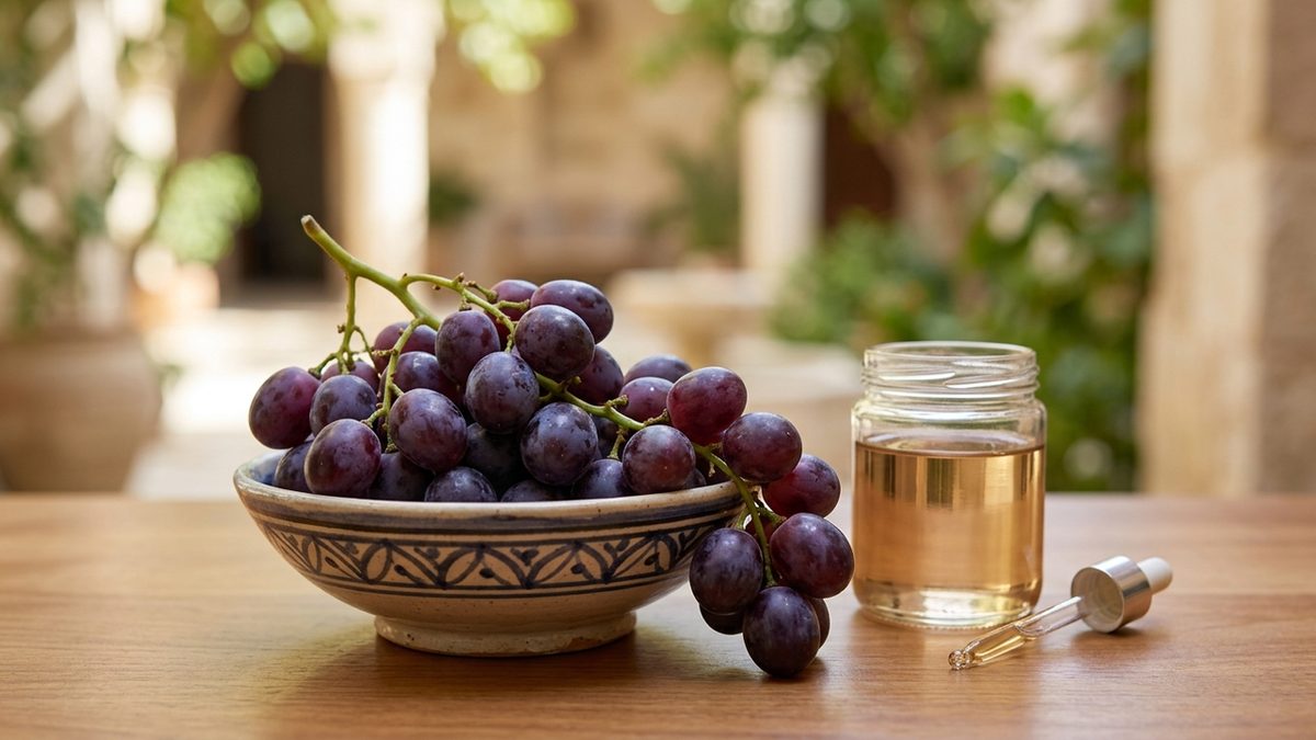العنب يعزز مرونة البشرة بمفعول جيني مذهل