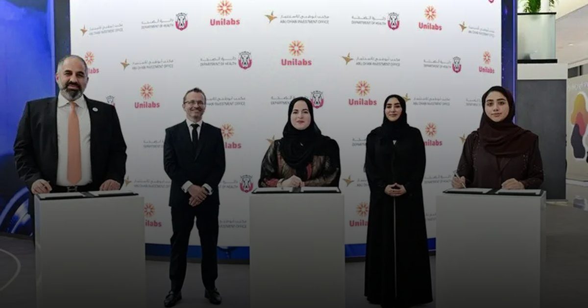 دائرة الصحة – أبوظبي ومكتب أبوظبي للاستثمار يوقعان شراكة مع مختبرات "يونيلابس" لتأسيس مختبر تحليلي متقدم للبحوث السريرية
