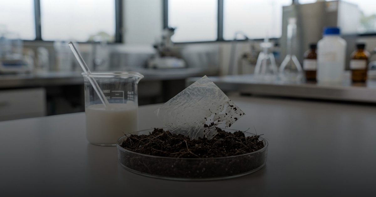 غشاء بلاستيكي جديد من بروتين الحليب