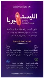 هيئة الغذاء والدواء تقدم  نصائح للوقاية من بكتيريا الليستيريا