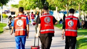 الهلال الأحمر بنجران يتلقى أكثر من 1100 بلاغ إسعافي خلال شهر يوليو
