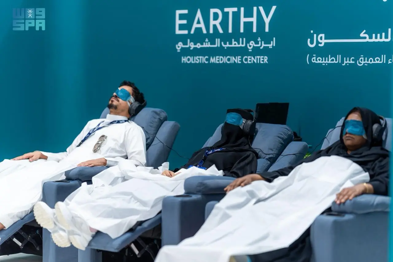 “العلاج بالصوت” يجذب الزوار في “عش بصحة” ضمن ملتقى الصحة العالمي 2025