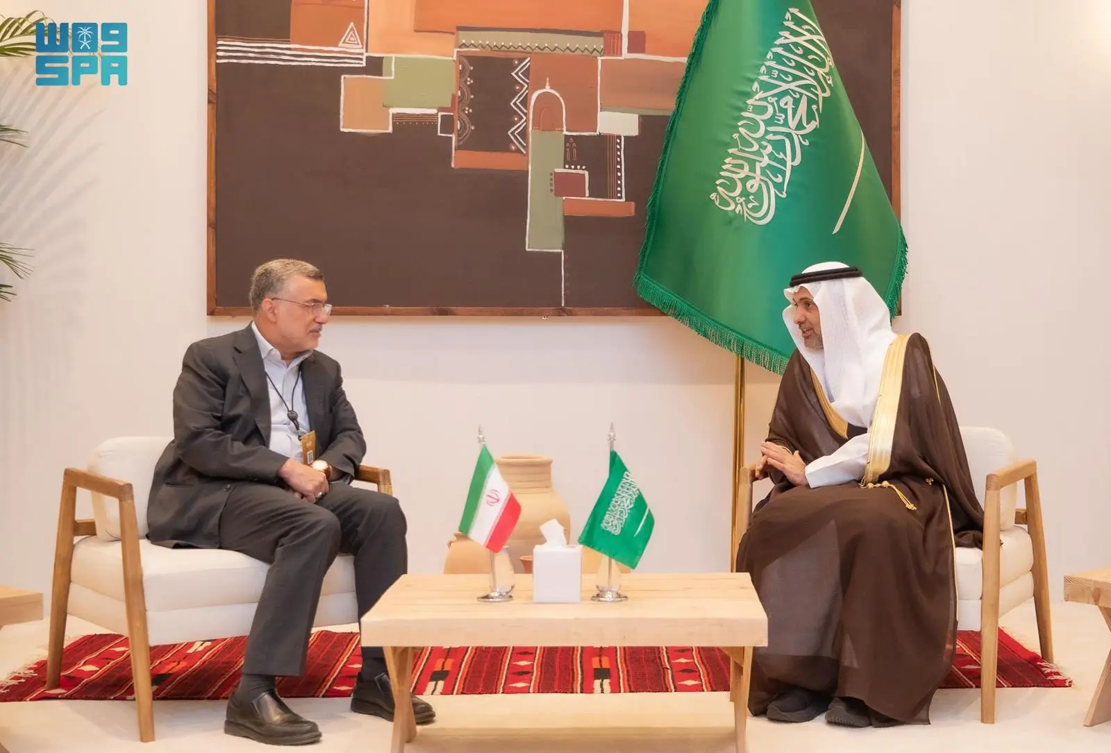 وزير الصحة يلتقي نظيره الإيراني في ملتقى الصحة العالمي 