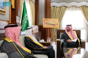 أمير المدينة المنورة يستقبل الرئيس التنفيذي والعضو المنتدب لشركة المواساة