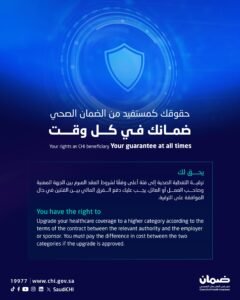 الضمان الصحي يؤكد: حق المستفيد في ترقية التغطية متوفر بشرط سداد الفروقات المالية