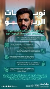 للمصابين بالربو: 7 نصائح وقائية عاجلة من “الصحة العامة” لمواجهة نوبات الشتاء