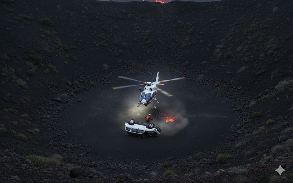 فوهة “الهتيمة”: بطولات الإسعاف الجوي في مواجهة الطبيعة القاسية 