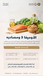 خريطة “الأوميغا 3” الطبيعية.. هكذا يدعم مجلس الصحة الخليجي وقودك الحيوي
