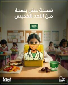 “عش بصحة” تطلق حملة “فسحة عِش بصحّة” لتعزيز الصحة الغذائية في المدارس بالشراكة مع وزارة التعليم