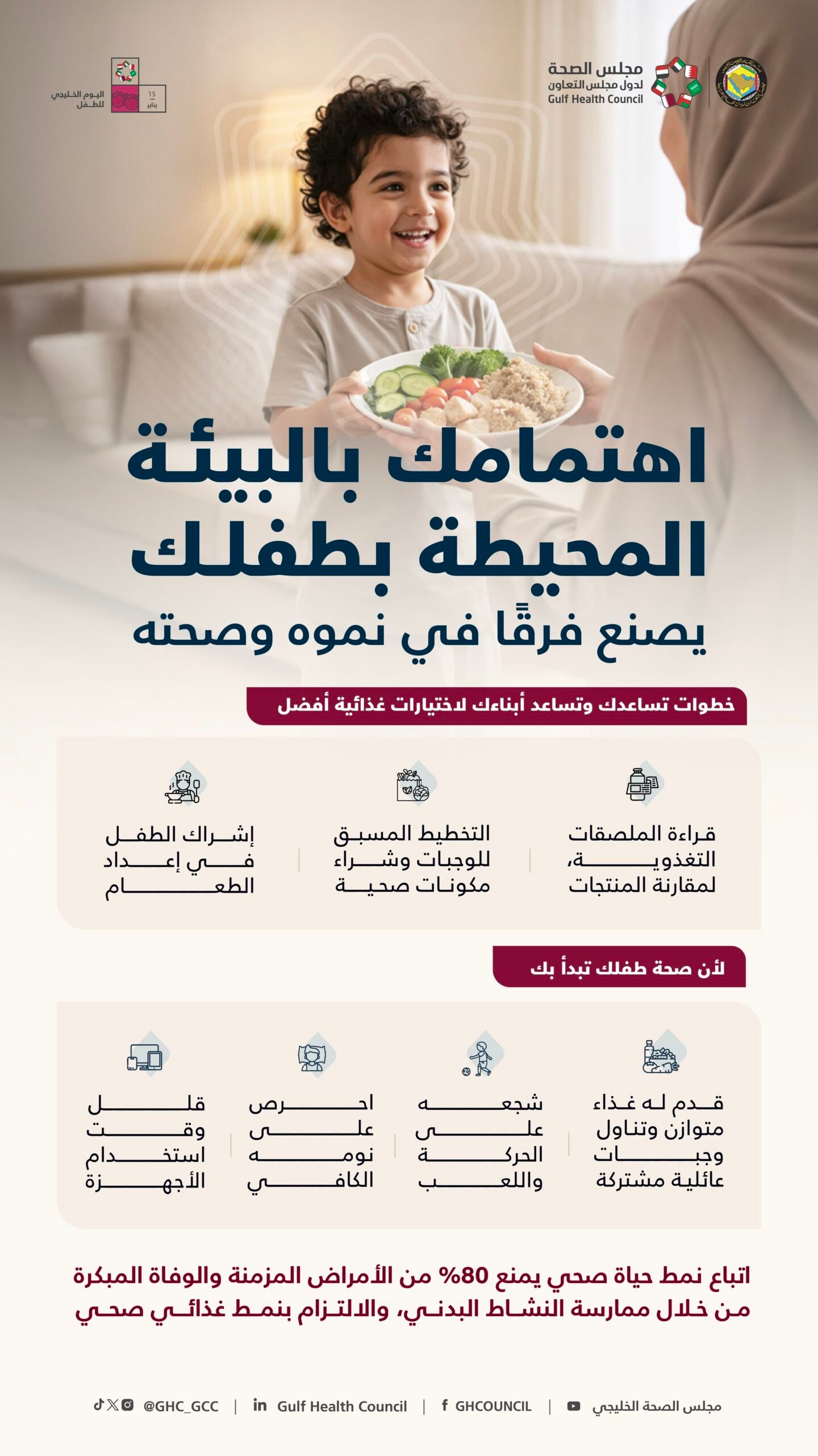 يوم الطفل الخليجي: جغرافيا الصحة تبدأ من “البيئة المحيطة” لكسر سلاسل السمنة 